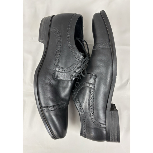 Bruno Verri Lace-up Dress Shoes Men\'s US 10.5-11/EU 44 Black Leather Oxford main image 11